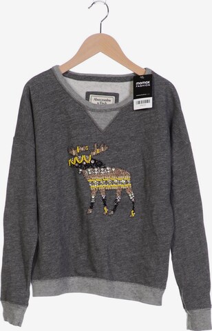 Abercrombie & Fitch Sweatshirt & Zip-Up Hoodie in S in Grey: front