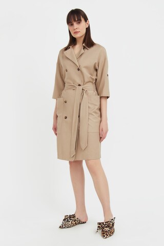 Finn Flare Shirt dress in Beige