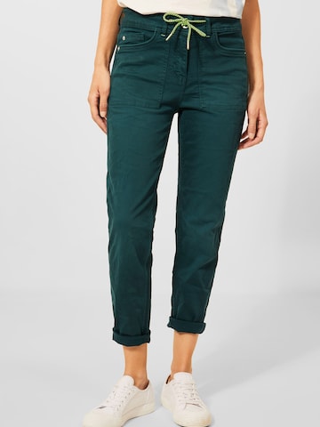 CECIL Regular Pants 'Tracey' in Green: front