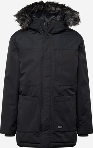 HOLLISTER Winterjacke in Schwarz: predná strana