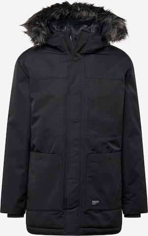 HOLLISTER Χειμερινό μπουφάν σε μαύρο: μπροστά