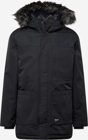 HOLLISTER Winter Jacket in Black: front