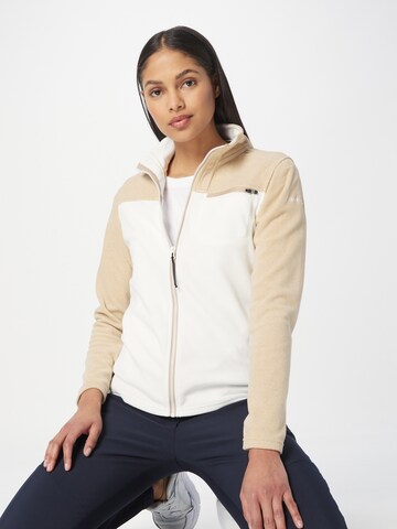 ICEPEAK Athletic fleece jacket in Beige: front