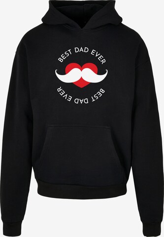 Merchcode Sweatshirt 'Fathers Day - Best Dad' in Zwart: voorkant