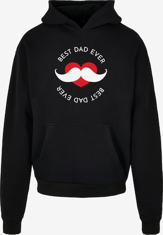 Sweat-shirt 'Fathers Day - Best Dad' Merchcode en noir : devant