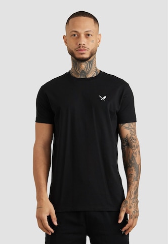 Distorted People Shirt in Zwart: voorkant