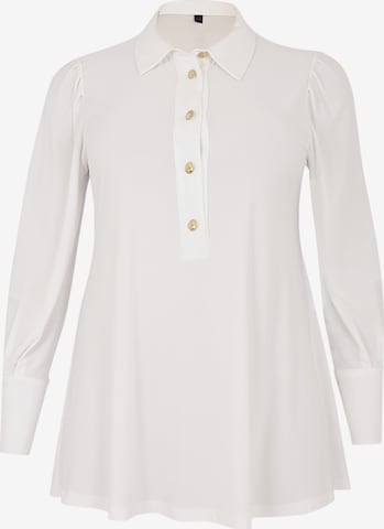 Yoek Blouse in White: front