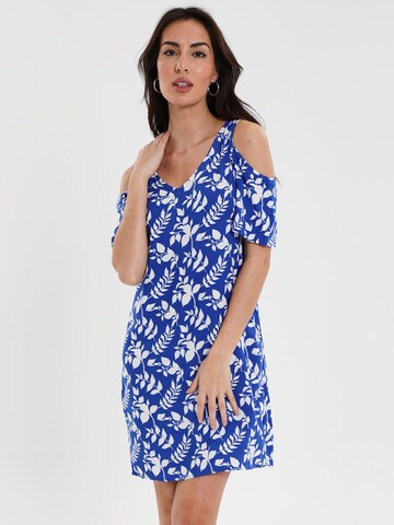 Threadbare Summer Dress 'Mallorca' in Blue: front