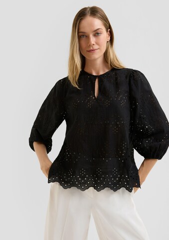 Chemisier s.Oliver BLACK LABEL en noir : devant