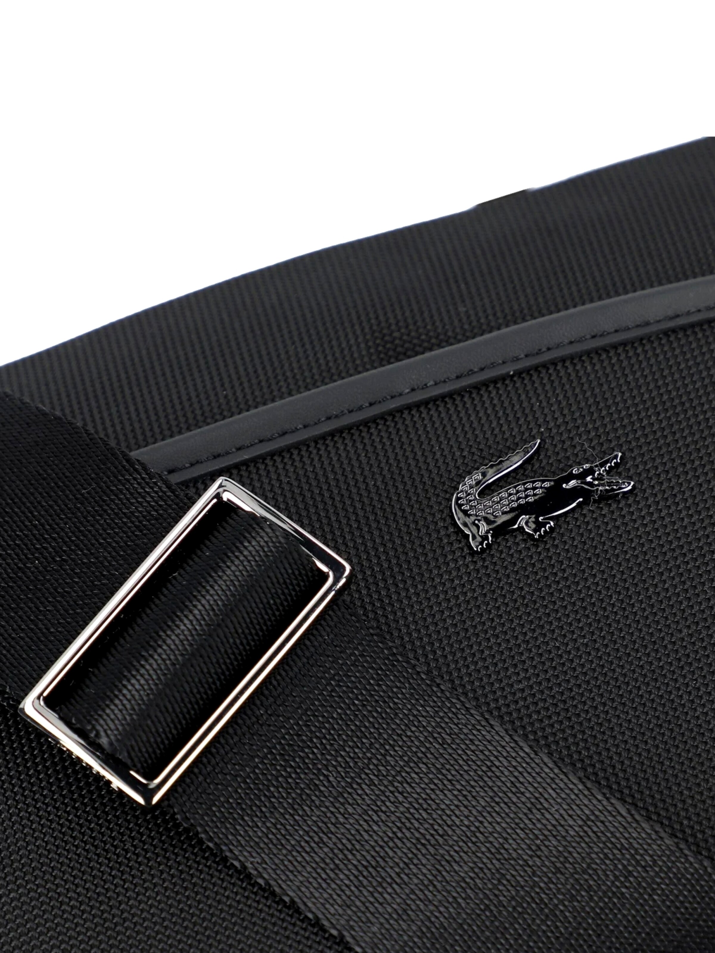 LACOSTE Torba za čez ramo | črna barva