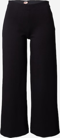 Regular Pantalon 'Daisy' Lindex en noir : devant