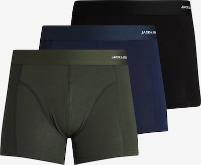 JACK & JONES Boxershorts in navy / grün / schwarz, Produktansicht