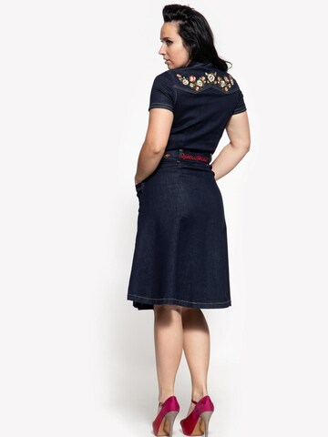 Queen Kerosin Kleid‌ in Blau