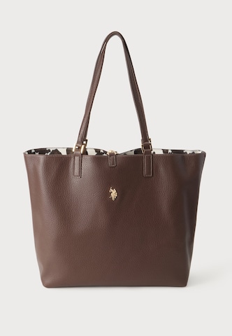 U.S. POLO ASSN. Shoppingväska 'ROGERSVILLE' i brun