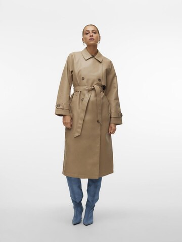 Manteau mi-saison 'AMALIE' VERO MODA en beige : devant