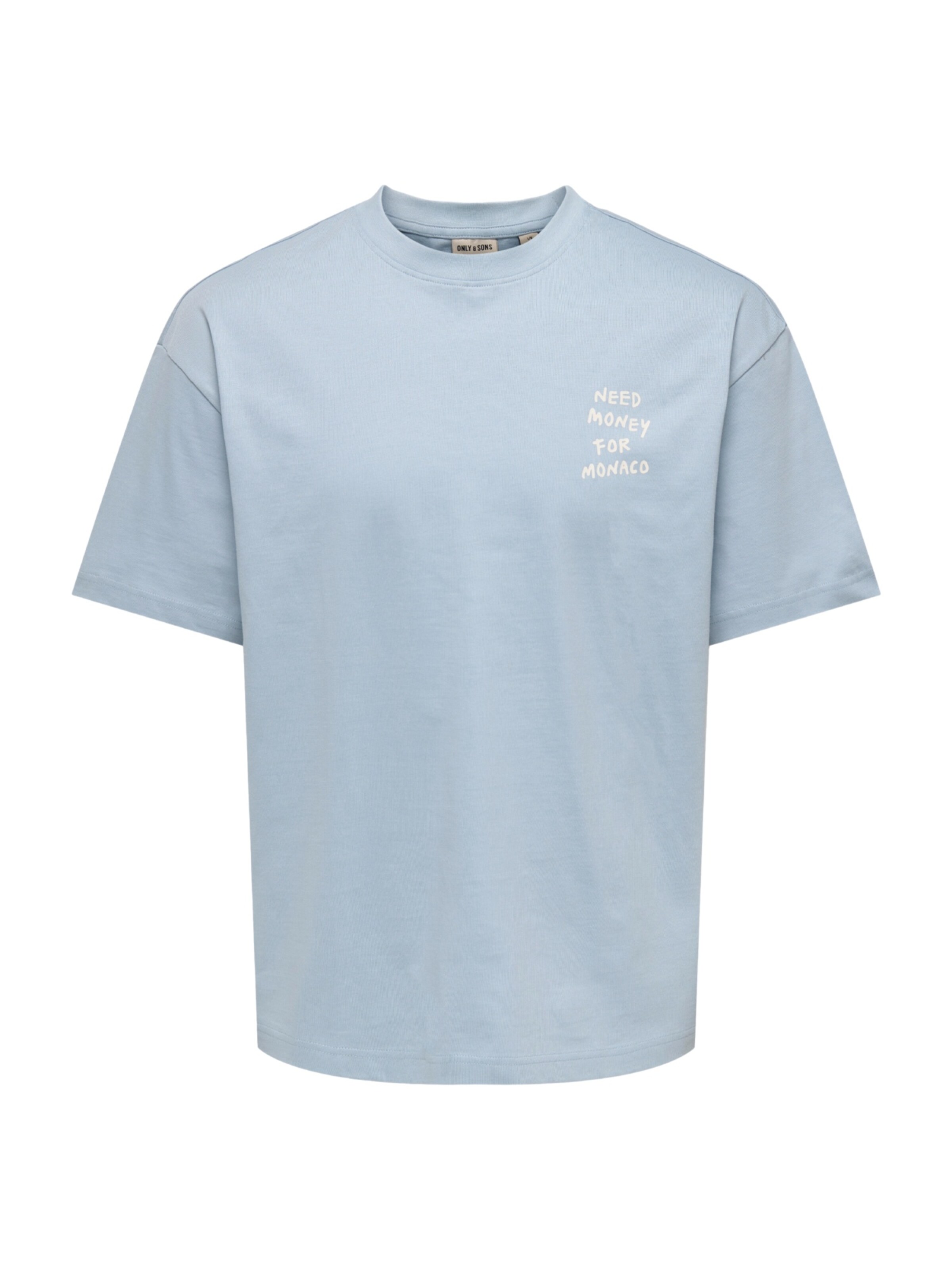 Only & Sons T-Shirt 'Money Life' in Blau: Vorderseite