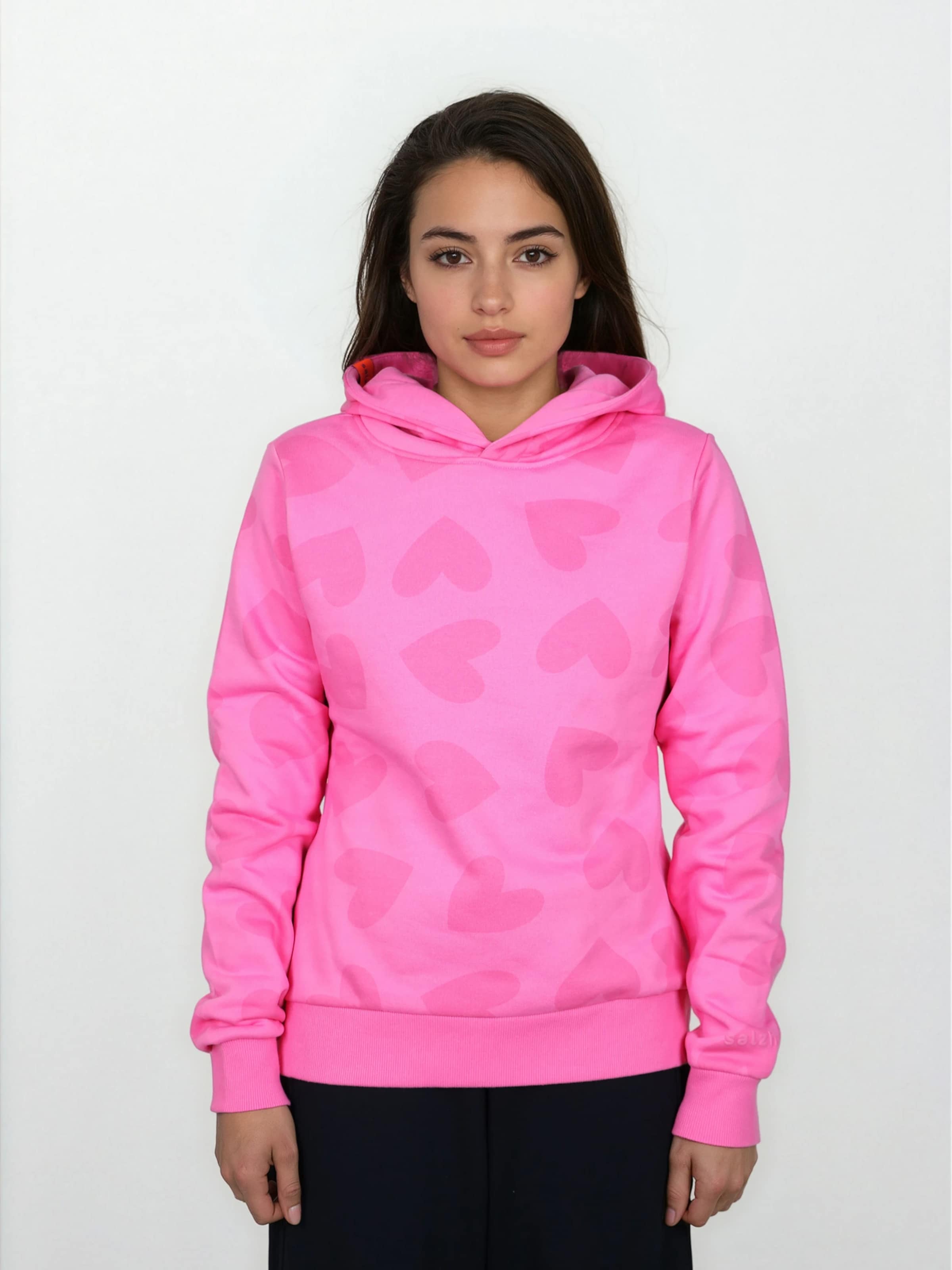 Sweat-shirt 'Anten' salzhaut en rose : devant