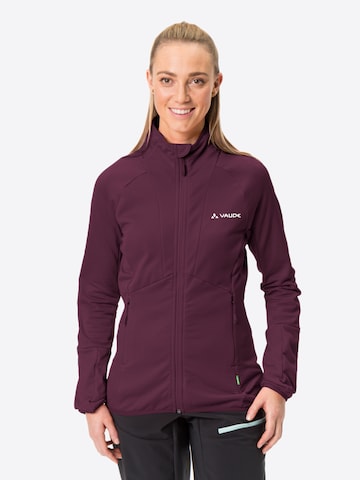 VAUDE Functionele fleece jas in Lila: voorkant