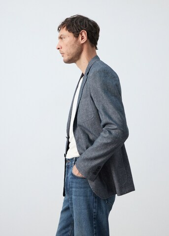 MANGO MAN Slim fit Suit Jacket in Blue