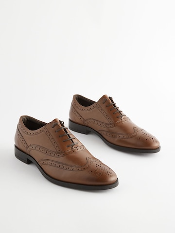 Chaussure à lacets 'Oxford-Brogues ' Next en marron
