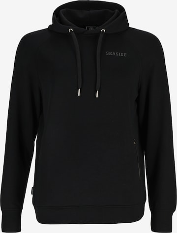 Seaside Sweatshirt 'Lounge' in Schwarz: Vorderseite