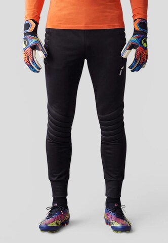 REUSCH Slimfit Sportbroek in Zwart: voorkant