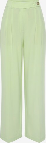 Pantalon à plis LASCANA en vert : devant