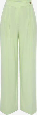 LASCANA Trousers with creases in Green: front