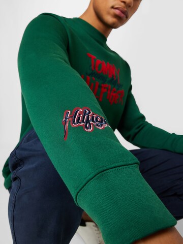TOMMY HILFIGER Bluzka sportowa w kolorze zielony