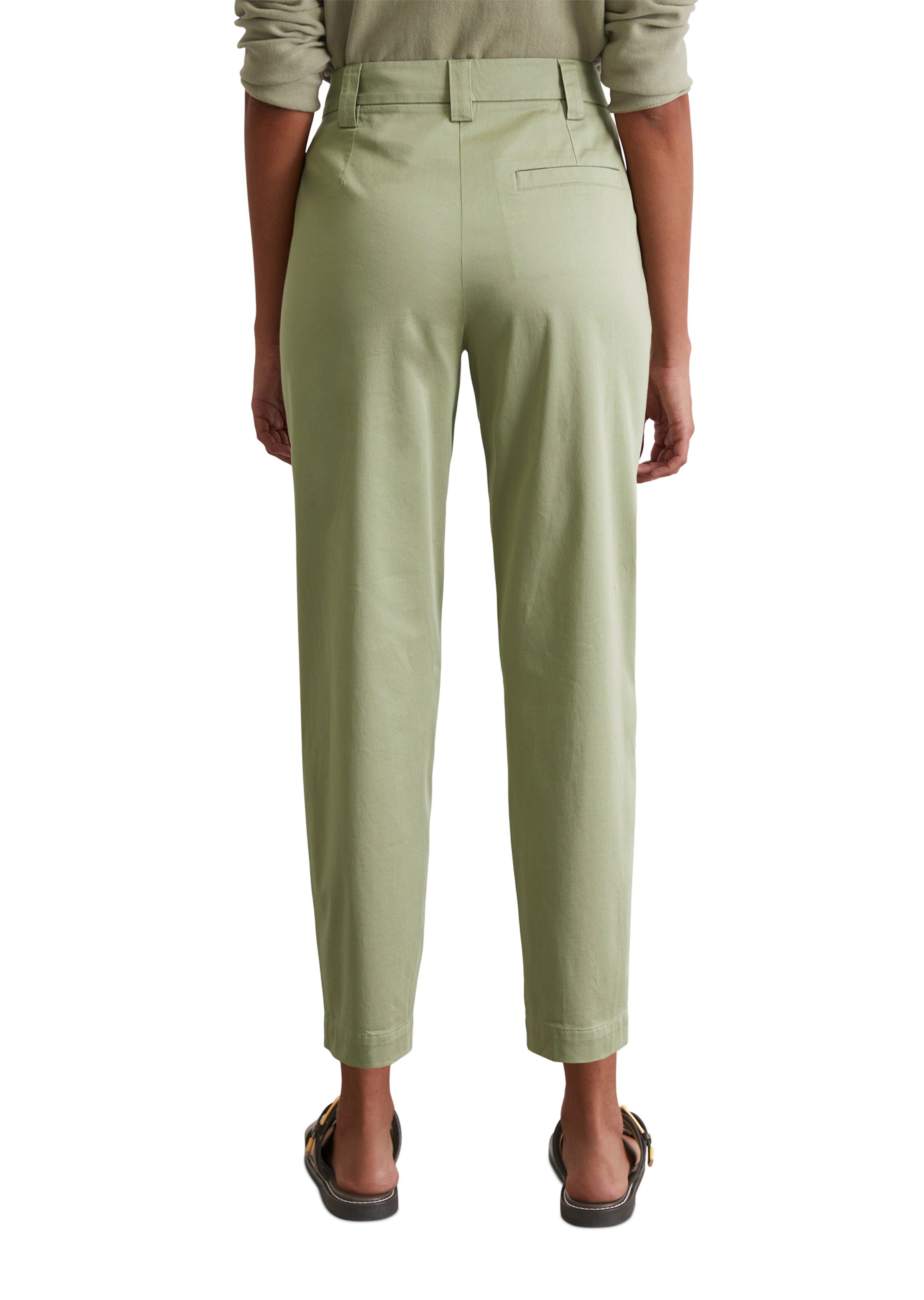Marc O'Polo Tapered Broek 'Kalni' in Groen