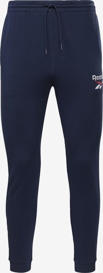 REEBOK Sportbroek in de kleur Navy / Lichtrood / Wit, Productweergave