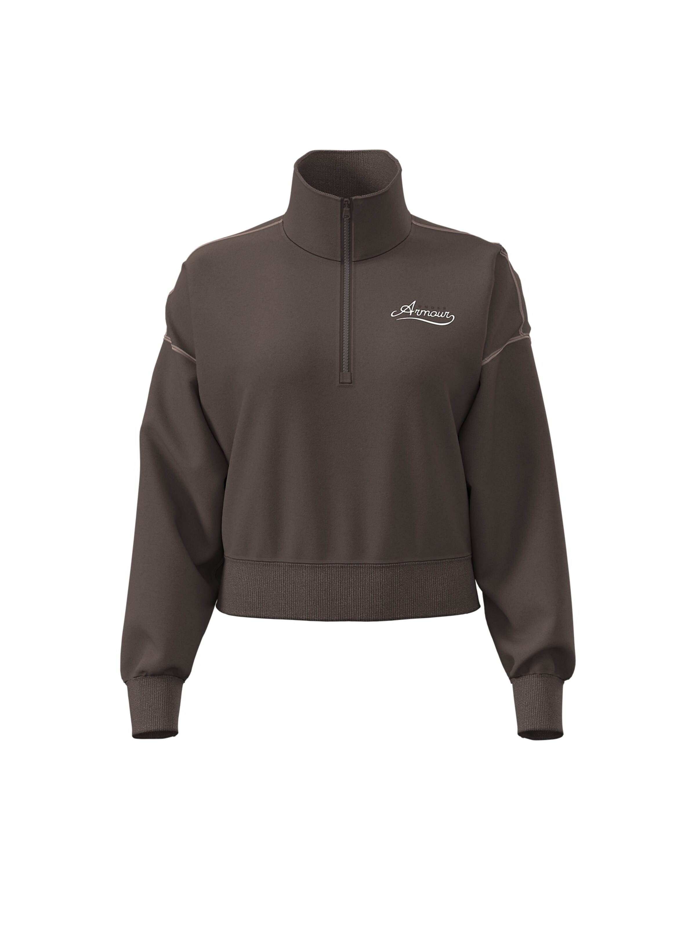 UNDER ARMOUR Sports sweatshirt 'Rival Fleece' in L in Brown, Item view