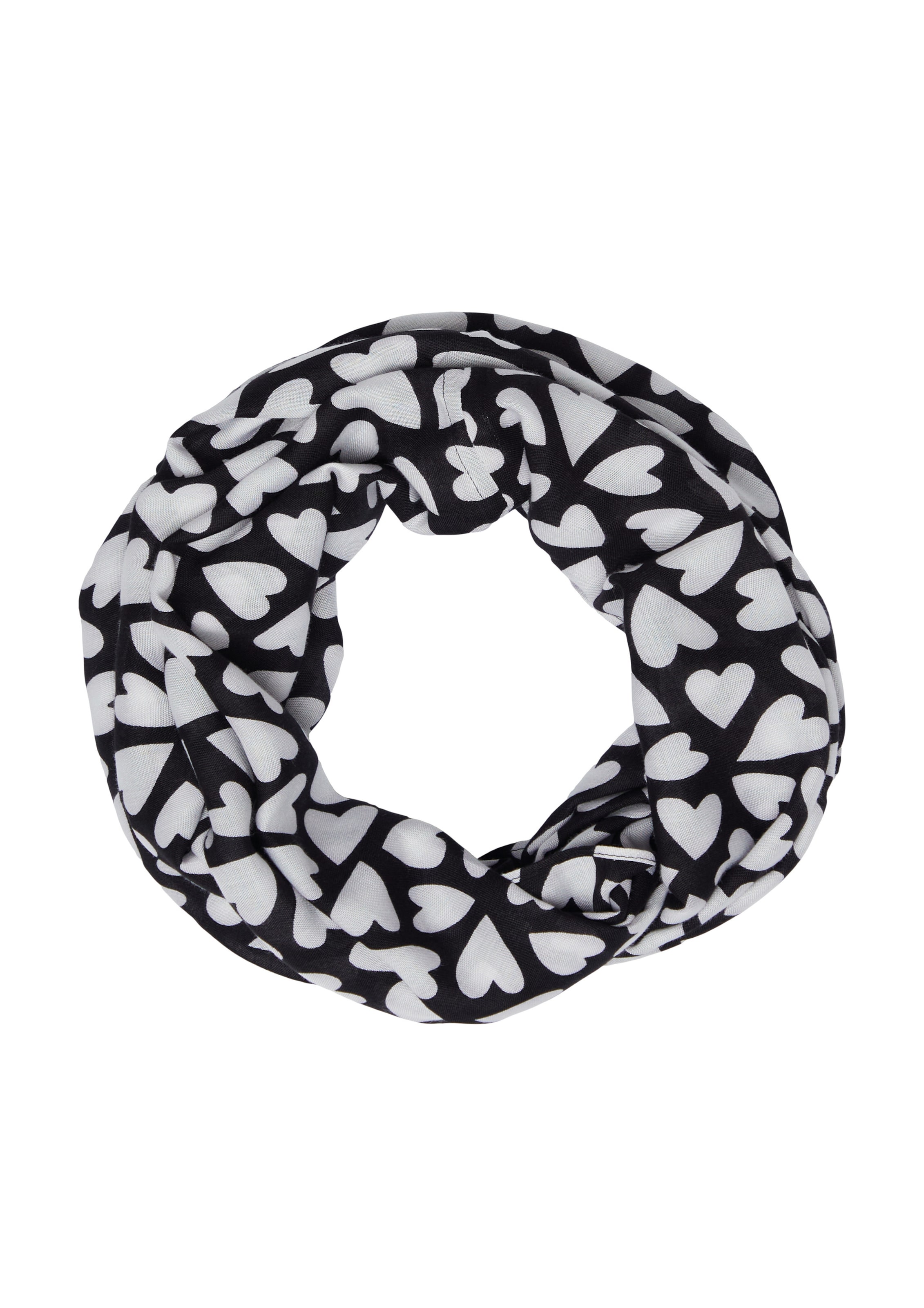 Écharpe tube s.Oliver en noir : devant