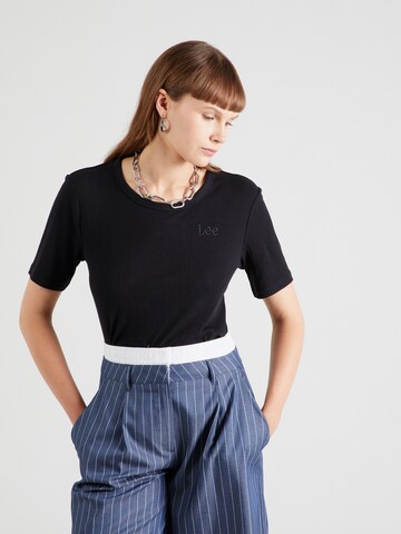 Lee Shirts 'ELBOW SLEEVE TOP' i sort: forside