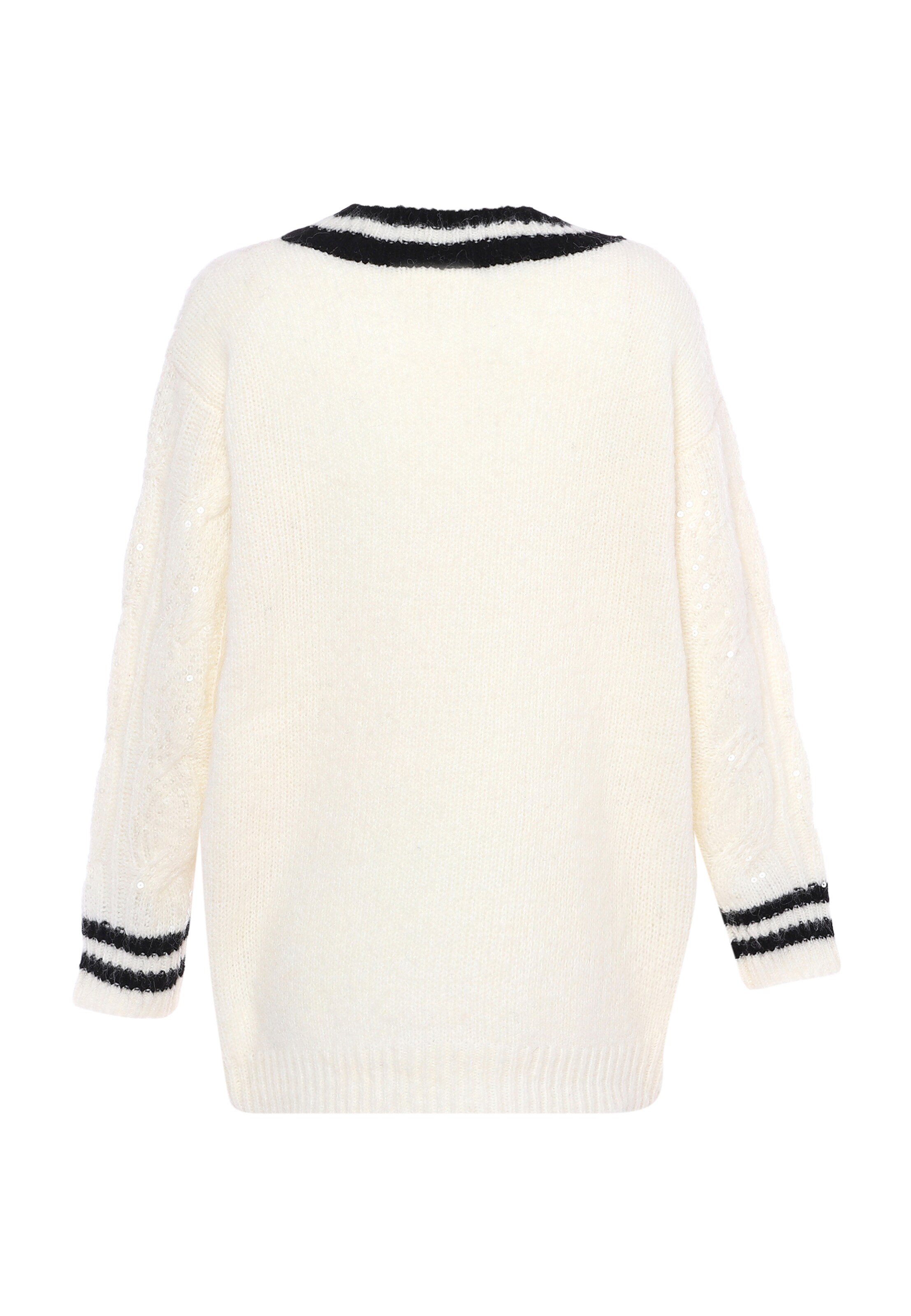 faina Πλεκτή ζακέτα σε λευκό