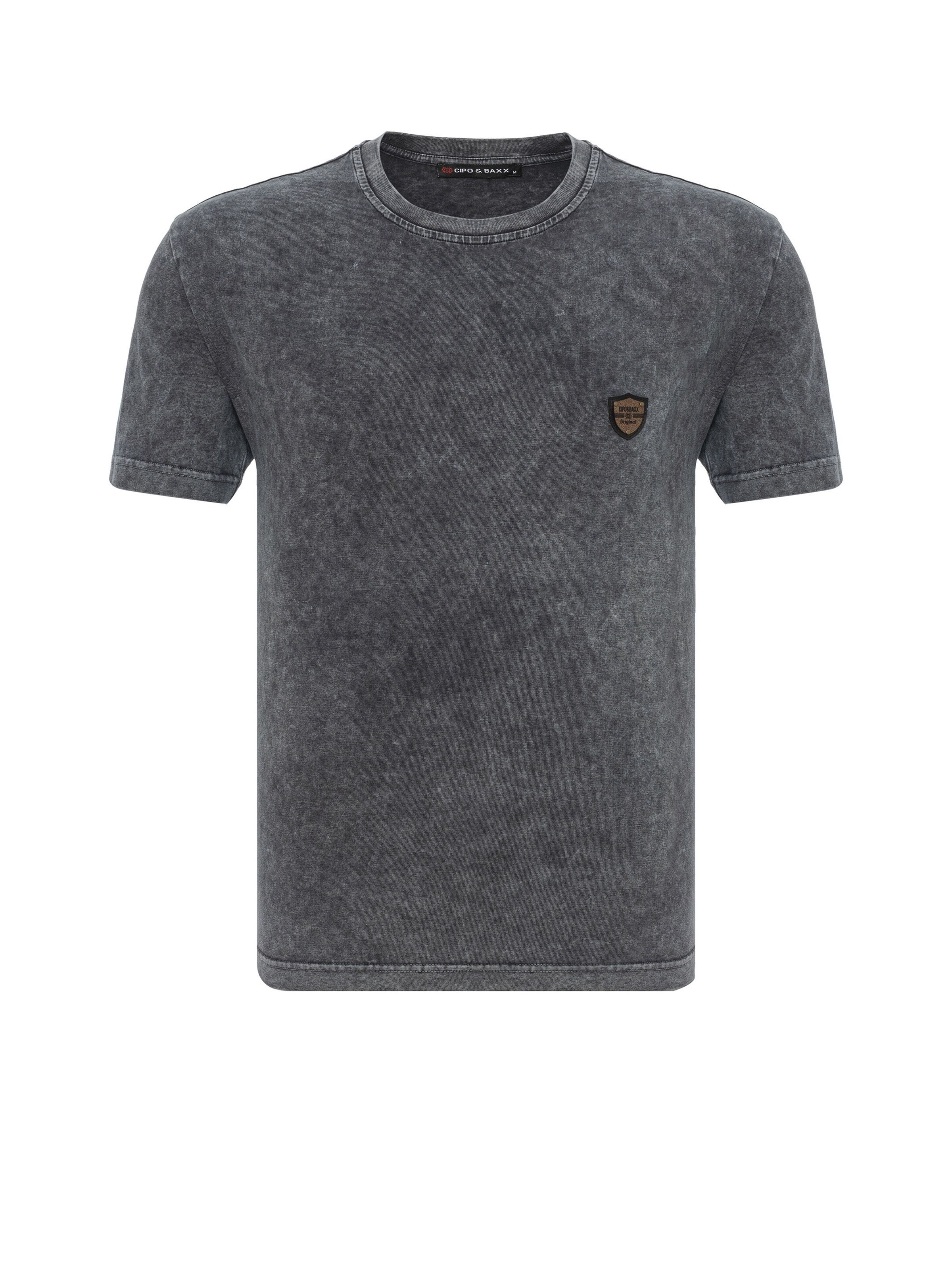 CIPO & BAXX Shirt 'CT808' in Grijs: voorkant