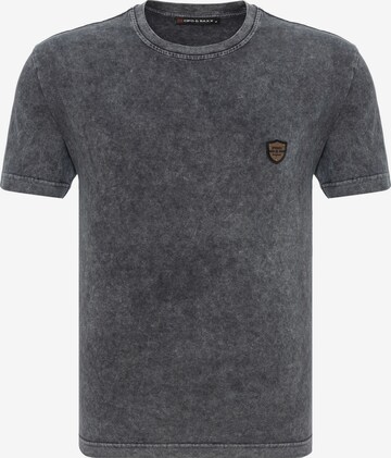 CIPO & BAXX Shirt 'CT808' in Grijs: voorkant