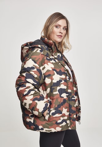 Urban Classics Winter Jacket ' Boyfriend Camo' in Mixed colors