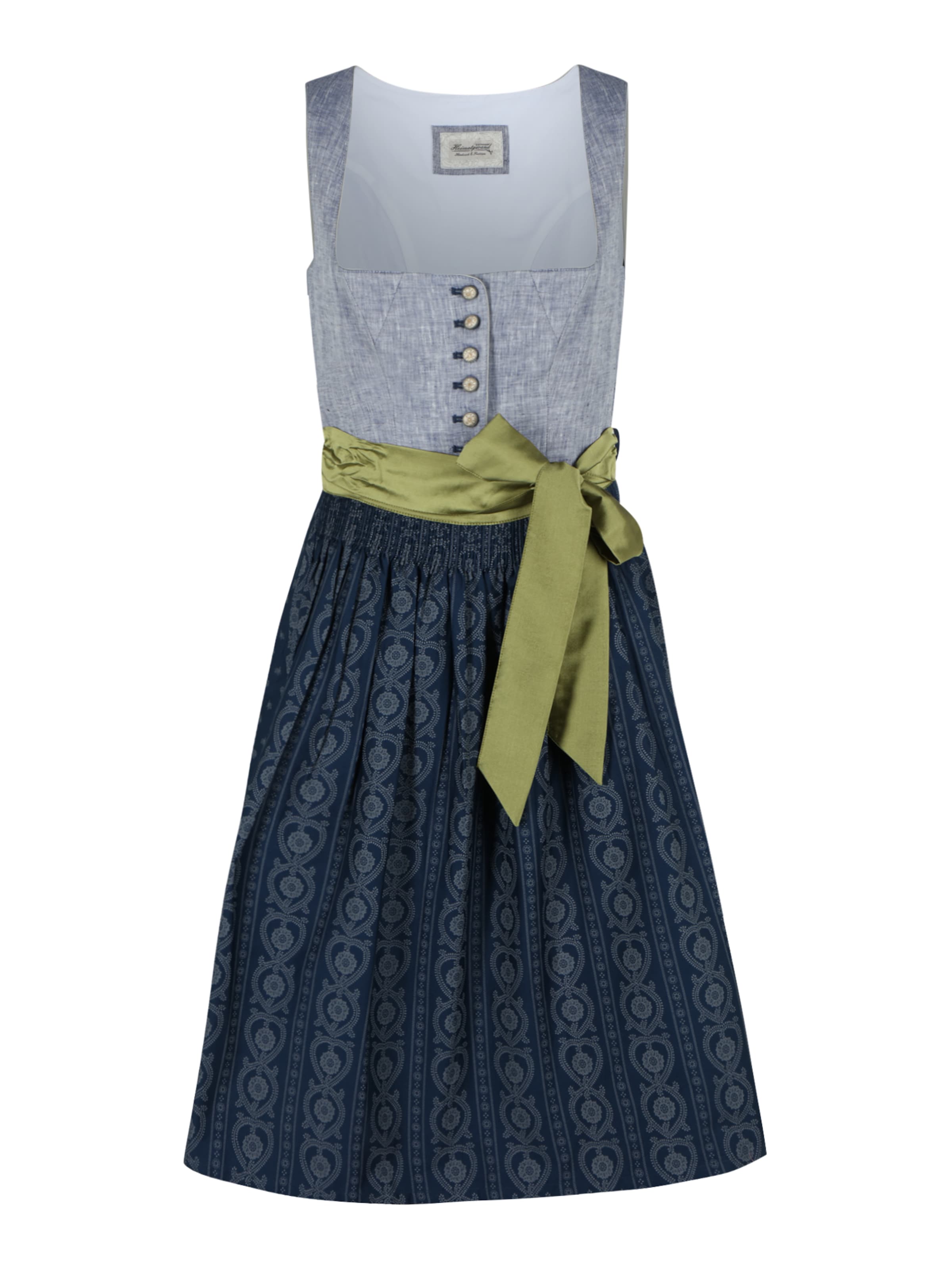STOCKERPOINT Dirndl 'Eleen' in Blau: Vorderseite