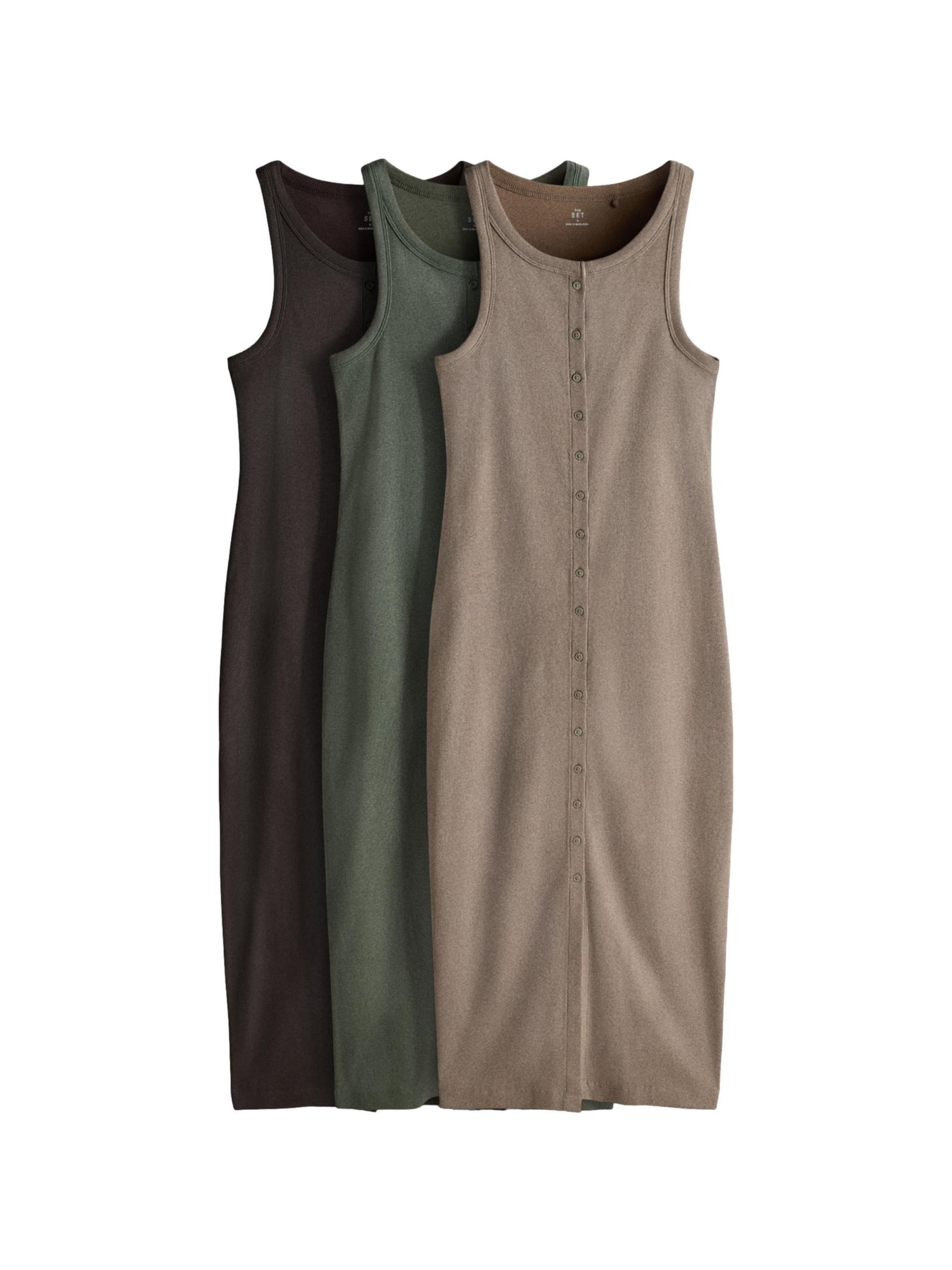 The Set Kleid in Mischfarben: Vorderseite