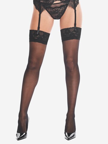 KOTEK Halterlose Strümpfe 'S013 Strapsstrümpfe 20den'‌‌‌‌‌‌‌‌ in Schwarz: Vorderseite