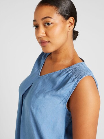 ONLY Carmakoma Top 'LAURA' in Blauw