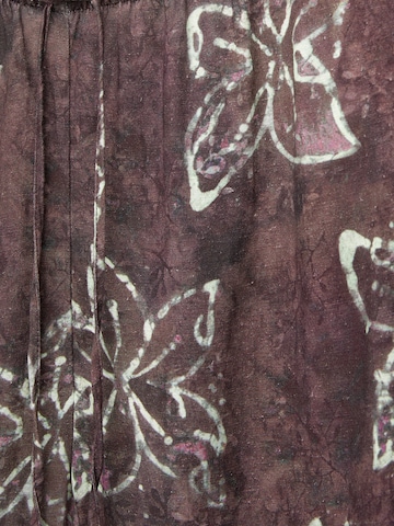 Pull&Bear Szeroka nogawka Spodnie 'HIBISCUS' w kolorze fioletowy