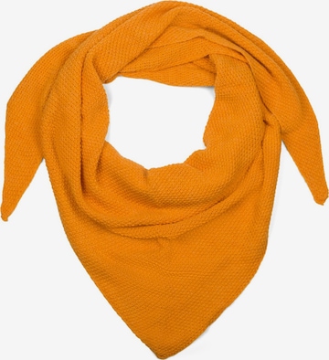 styleBREAKER Tuch 'Strick Dreiecktuch Einfarbig' in Orange: Vorderseite