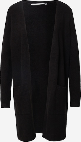 ESPRIT Плетена жилетка в черно: отпред