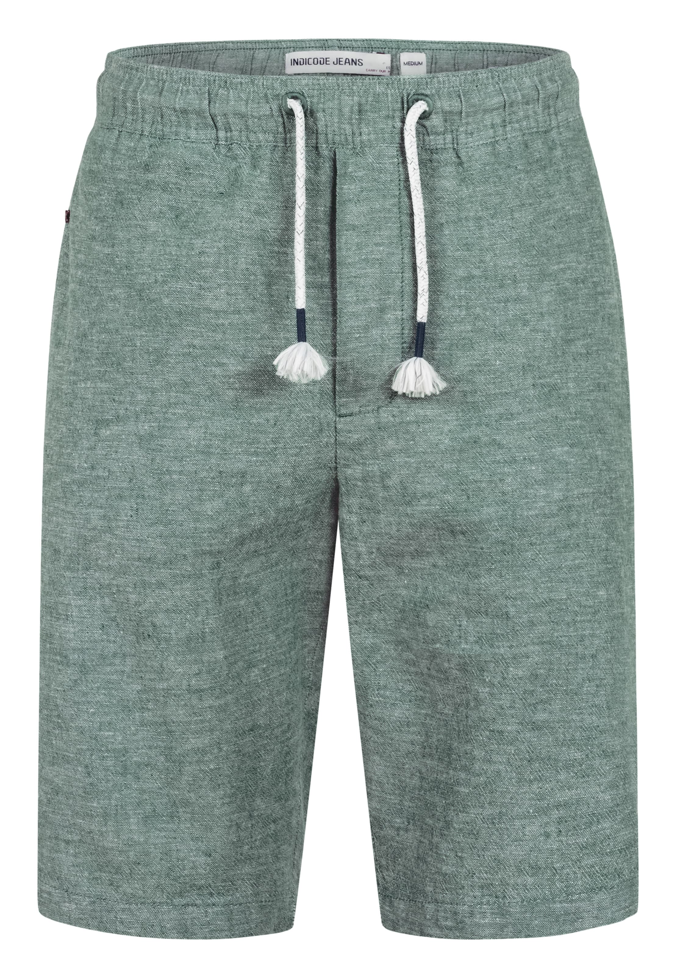 INDICODE JEANS Chino Pants 'Lino' in Green, Item view