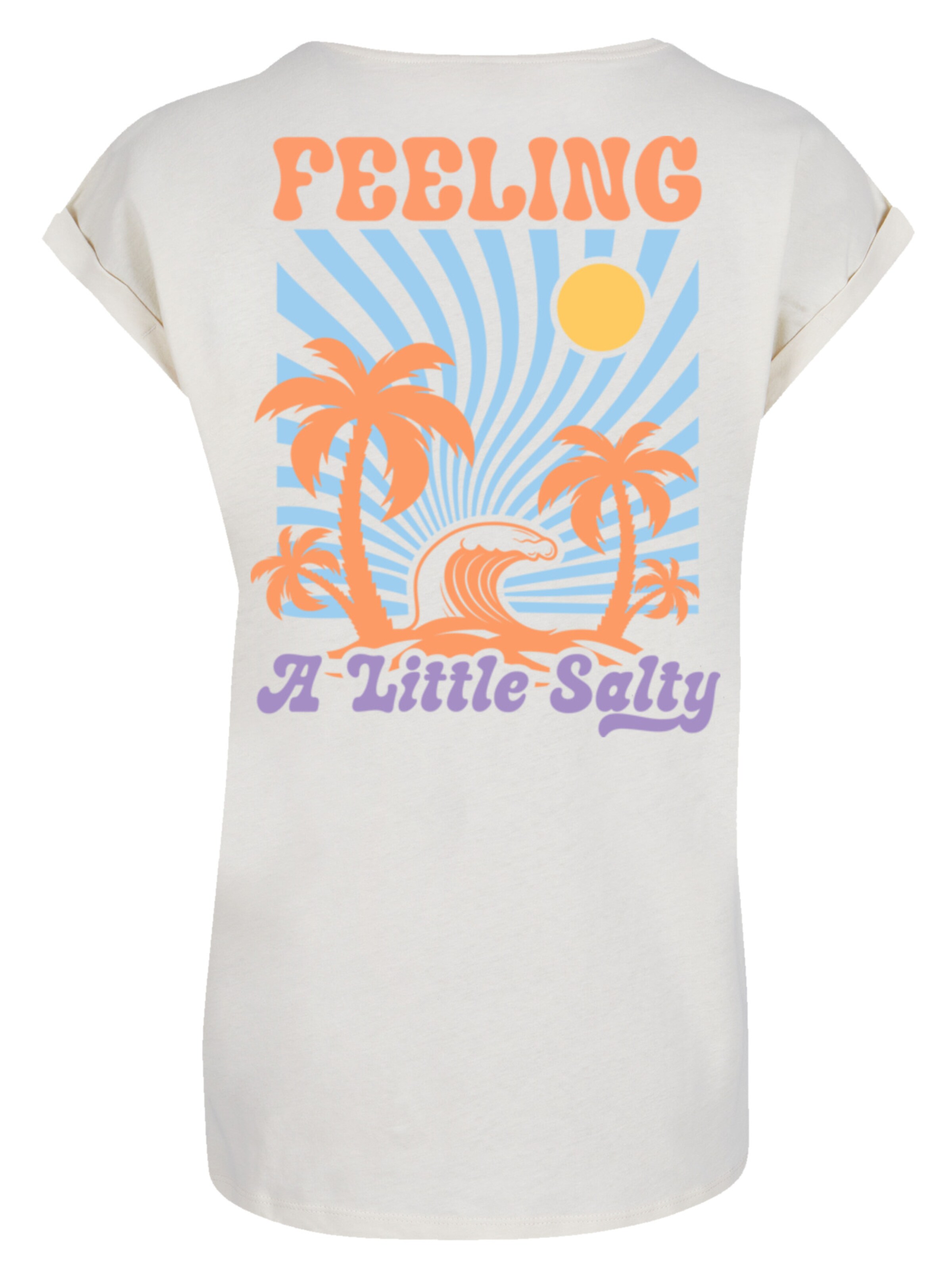T-shirt 'Feeling a Little Salty Summer' F4NT4STIC en beige : devant