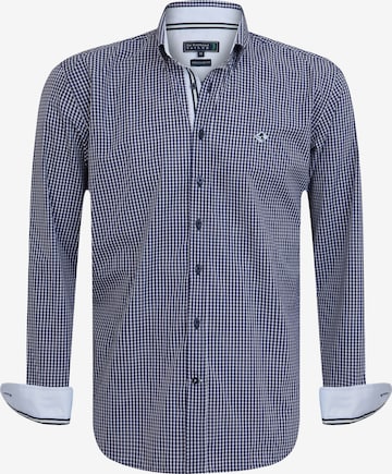 Sir Raymond Tailor Regular fit Overhemd in Blauw: voorkant