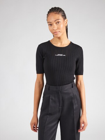 Pull-over Karo Kauer en noir : devant