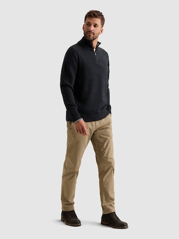 PME Legend - Jersey 'Pullover with half-zip and flight pocket' en azul